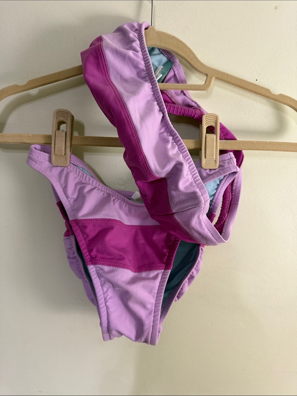 J Crew Women’s Colorblock Bandeau Bikini Swimsuit M